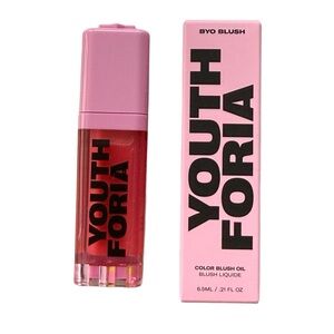 Youth Foria Let’s Go Party Color Blush Oil 6.5ML/.21 FL Oz Tinted Blush Oil NIB